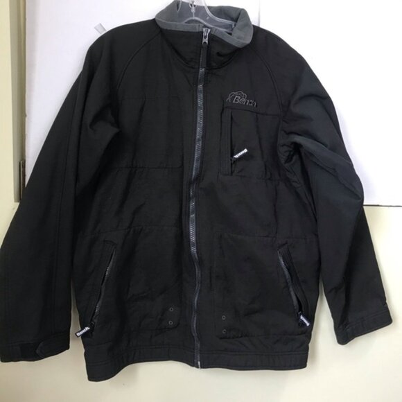 BENCH Light Bomber Cotton Fleece Jacket Pockets Zipper Lightweight Casual XL Top - Picture 6 of 16